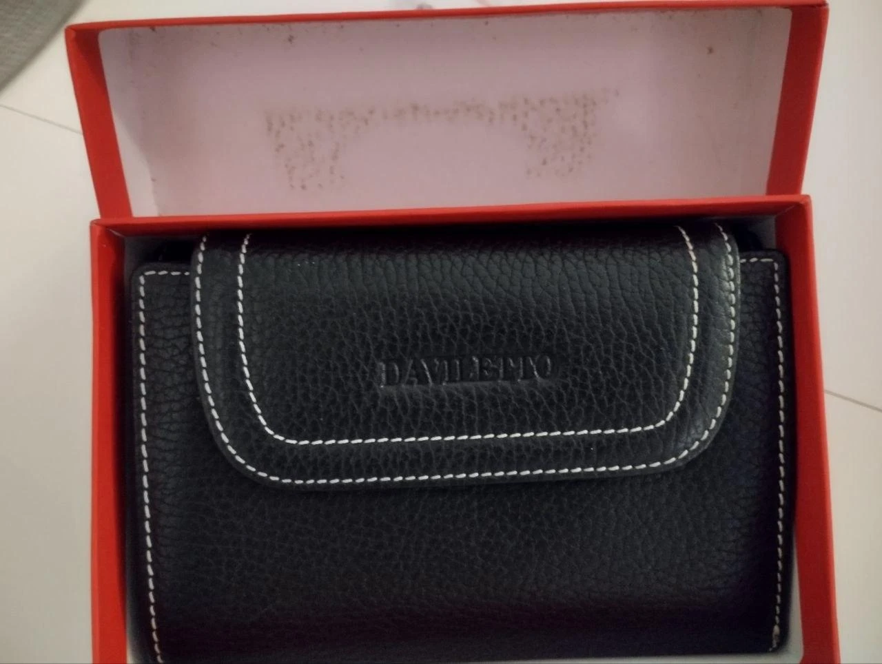 Daviletto Black Wallet with Original Box